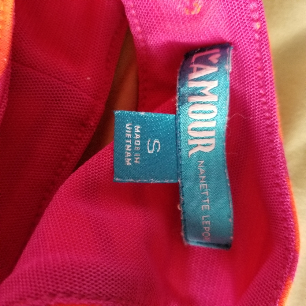Nanette Lepore Lamour Skater Dress Pink & Purple - Picture 5 of 6
